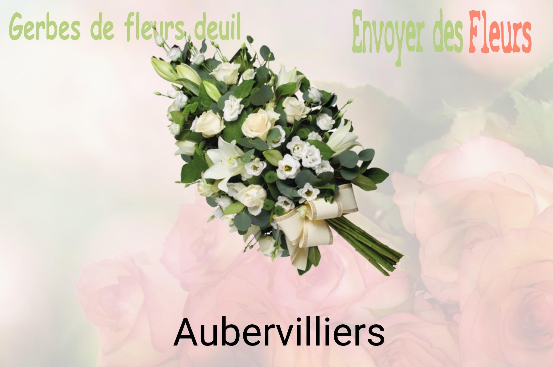 Gerbe de fleurs de deuil livrée à Aubervilliers